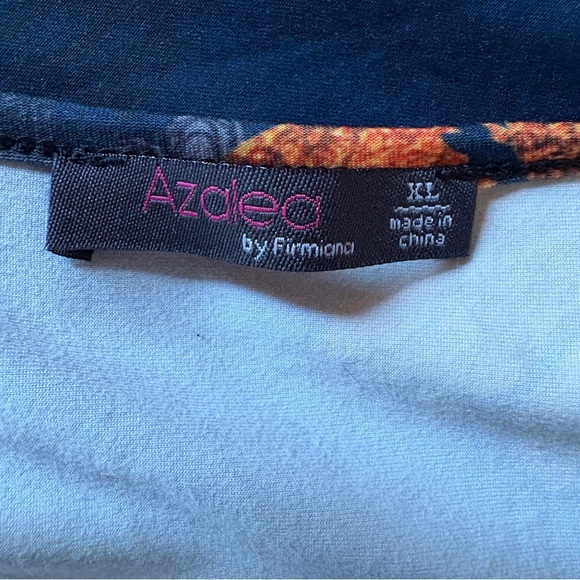 Azalea by Firmiana Sunflower Print Ruffle Sleeve Tunic Top / Mini Dress XL - Picture 3 of 3